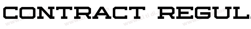 CONTRACT Regular字体转换